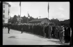 Avlämning till överstelöjtnant av äldre f.d. knektar.