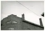Arbete med taket på fabriken 1951, Bo Fajans.