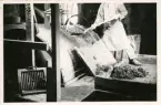 Tillverkningsprocessen hos Bo Fajans, omkring 1946-1950. Kulkvarnen som används för malningen av leran.