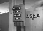 Detaljbild av elaggregatet till ASEA el-tunnelugnen, Bo Fajans september 1946.
