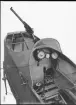 Förarplatsen i flygplan SW 10 (Farman HF 23) med kulspruta, omkring 1913-1919.