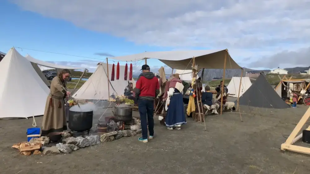 Plantefarging og vikingleir