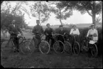 Grupp på cykeltur
