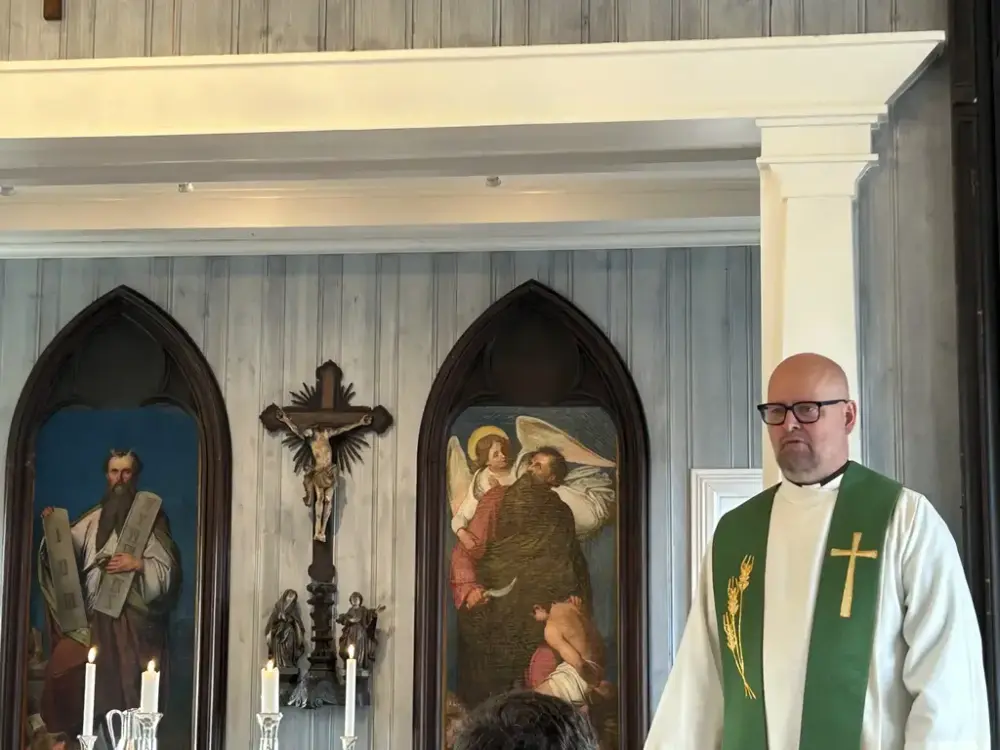 Det ble holdt Gudstjeneste i Gjesvær kirke under festivalen