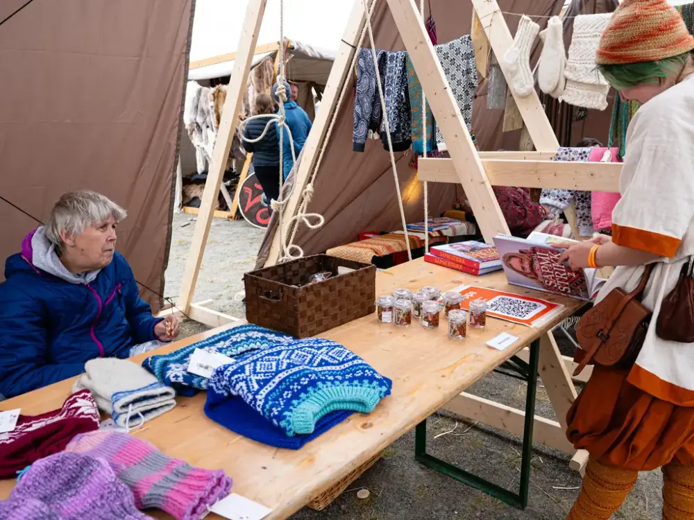 Fine strikkaprodukter på markedet