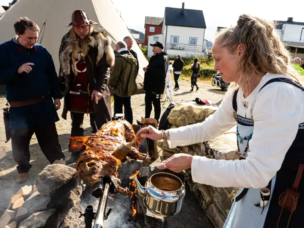 Forberedelsene var mange til Vikinghøvdingens etegilde
