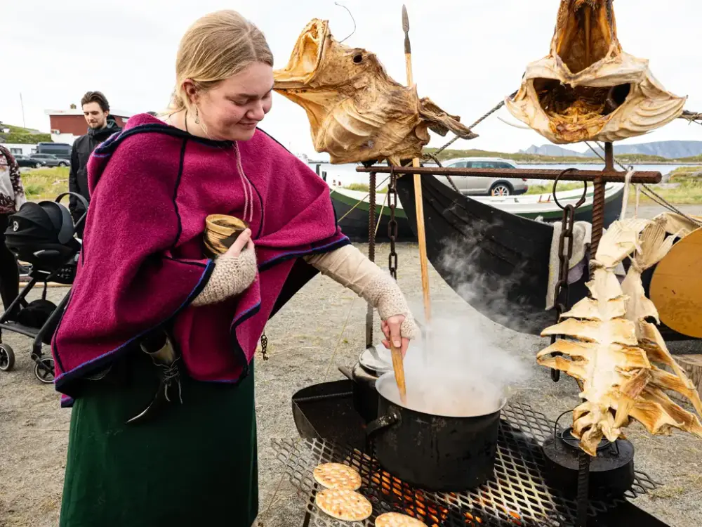 Det ble laget mye spennende mat under festivalen