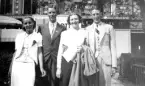 Margit Persson, Åke Nilsson, okänd och Tore Mingert.