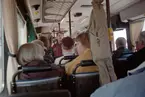 1 maj 1995, Nacka arbetarekommun förmöte, till Humlegården i buss.