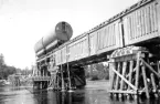 Överfart av tankvagn.