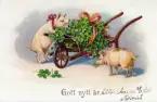 Nyårskort med nyårshälsning 