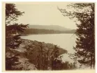 Lekvattnet, utsikt från landsvägen över norra lekvattensjön.