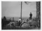 Klarälvsdalen, Höjdkam mitt för Likenäs 540 m över havet 23/6 1915. Herr och fru Nyberg uppe på höjden.