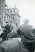 Churchill håller tal vid Blenheim Palace i Woodstock, England, augusti 1947 (enligt text i album).