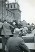 Churchill håller tal vid Blenheim Palace i Woodstock, England, augusti 1947 (enligt text i album).