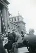Churchill håller tal vid Blenheim Palace i Woodstock, England, augusti 1947 (enligt text i album).
