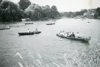 Båtliv i Stratford-upon-Avon, England 1948 (enligt text i album).