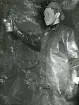 Bengt Hultin i Strömhagsgruvan i Vattholma, 37 m. nivån, sept. 1952 (enligt text baksida kort).