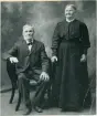 Porträtt Lars Eriksson och hans hustru Stina