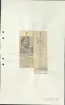 Skansen. Byggnader. Folkets hus. Tidningsklipp. Dödsannons för Hanna Håkansson, född 19 mars 1881 och död 17 januari 1966, från Gersheden.
