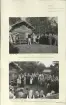 Skansen. Byggnader. Fäbodvallen. 
 Invigning av fäbodvallen, Bondens dag 1938. Carl Gudmundsson från Leksand blåser i näverlur. Föreståndaren för Bergslagets museum bibliotekarie Alvar Silow.