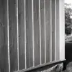 Panel, stående bräder på klink.