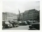 Torget Altmarkt med Germaniamonumentet i Dresden, Tyskland (enligt text i album).