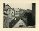 Gamla Meersburg, bilden tagen från bron till slottet, Tyskland (enligt text i album och baksida kort).