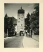 Ett av tornen, Oberes Tor, i Waldshut, en del av stadsbefästningen (1300-tal) Tyskland.