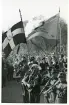 Studentexamen. Rådhustorget i Gävle, 18/5 1940 (enligt text i album och baksida kort).