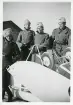Kviberg, Göteborg. Januari-Februari 1941. V-H. Lindholm, Johansson, Fredenberg, Dahlin (enligt text i album och baksida kort).