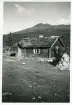 Lillåsvallens ena fäbod vid Anåfjället, Härjedalen, 1941 (enligt text i album och baksida kort).