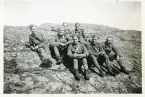 På Ottfjället, Jämtland, sommaren 1942 (enligt text i album). Bengt Hultin t.v. i bild.