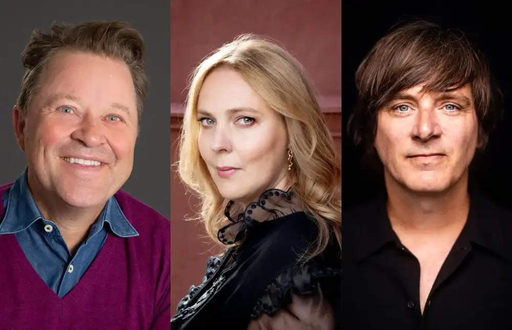 Arne Hjeltnes, Margreth Olin, Simon Stranger