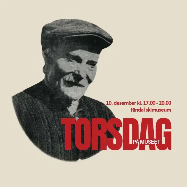 Plakat for arrangementet Torsdag kveld på museet